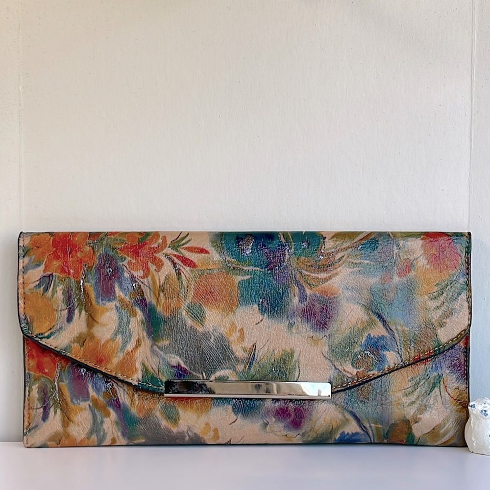 Le Chateau Floral Clutch Shoulder Bag